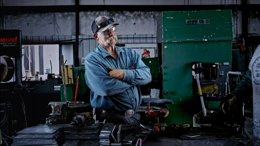 shop foreman in a steel shop