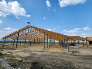 steel structure for a barn