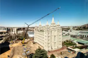 Construction of the salt lake city temple