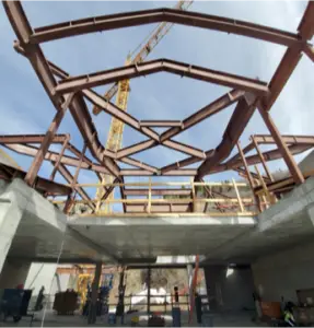 steel structure for a hotel