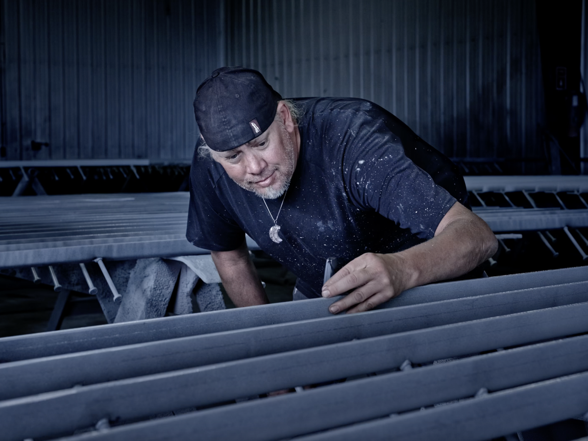 paint shop foreman working