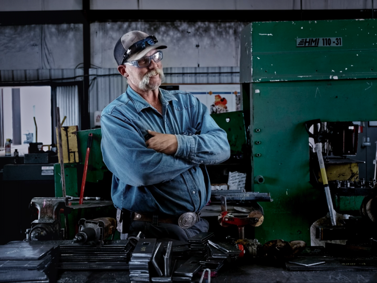 shop foreman in a steel shop